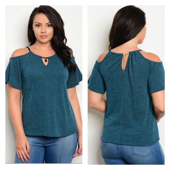 Tops - Last One!!! Plus Size! Real Cold Shoulder Top