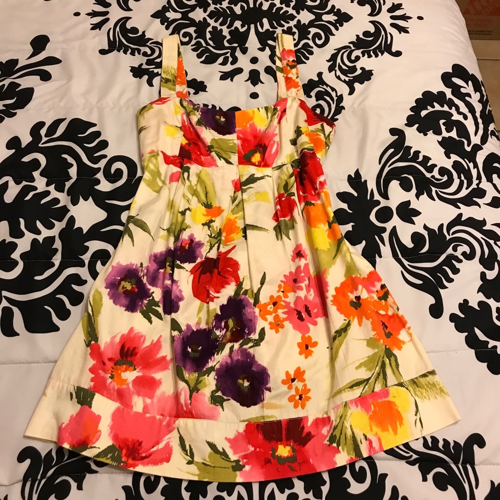 Forever 21 Multicolored Flower Dress