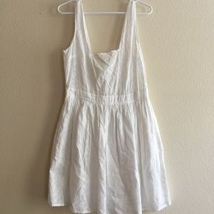 White Cotton Mini Dress