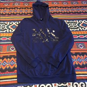 Blue And Grey Young And Reckless Hoodie