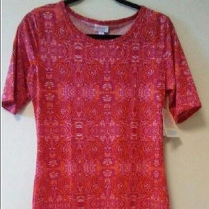 Lularoe NWT Medium Julia Dress Pink Orange