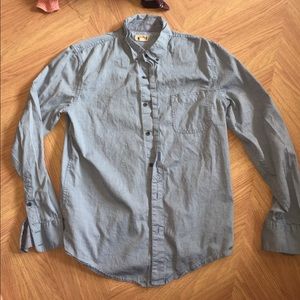 men's denim button up
