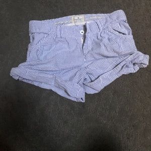 Blue and white shorts