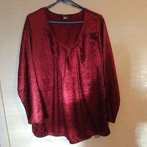 Satin-like shirt