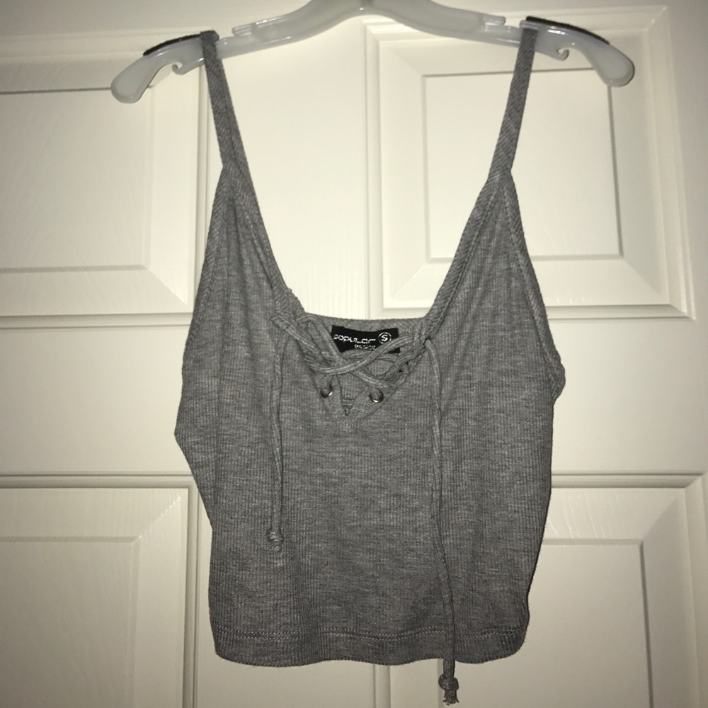 CROP TOP TIE UP TANK
