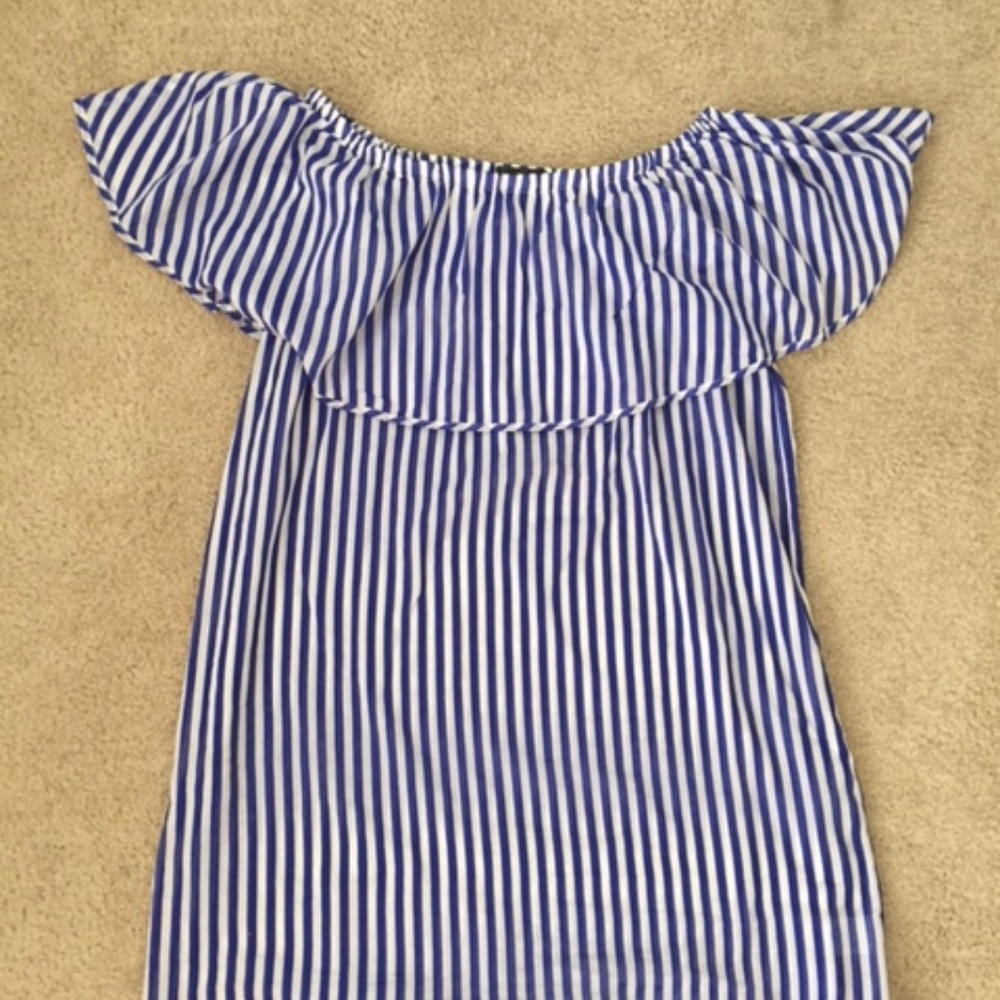 J Crew Striped Cover Up, Med