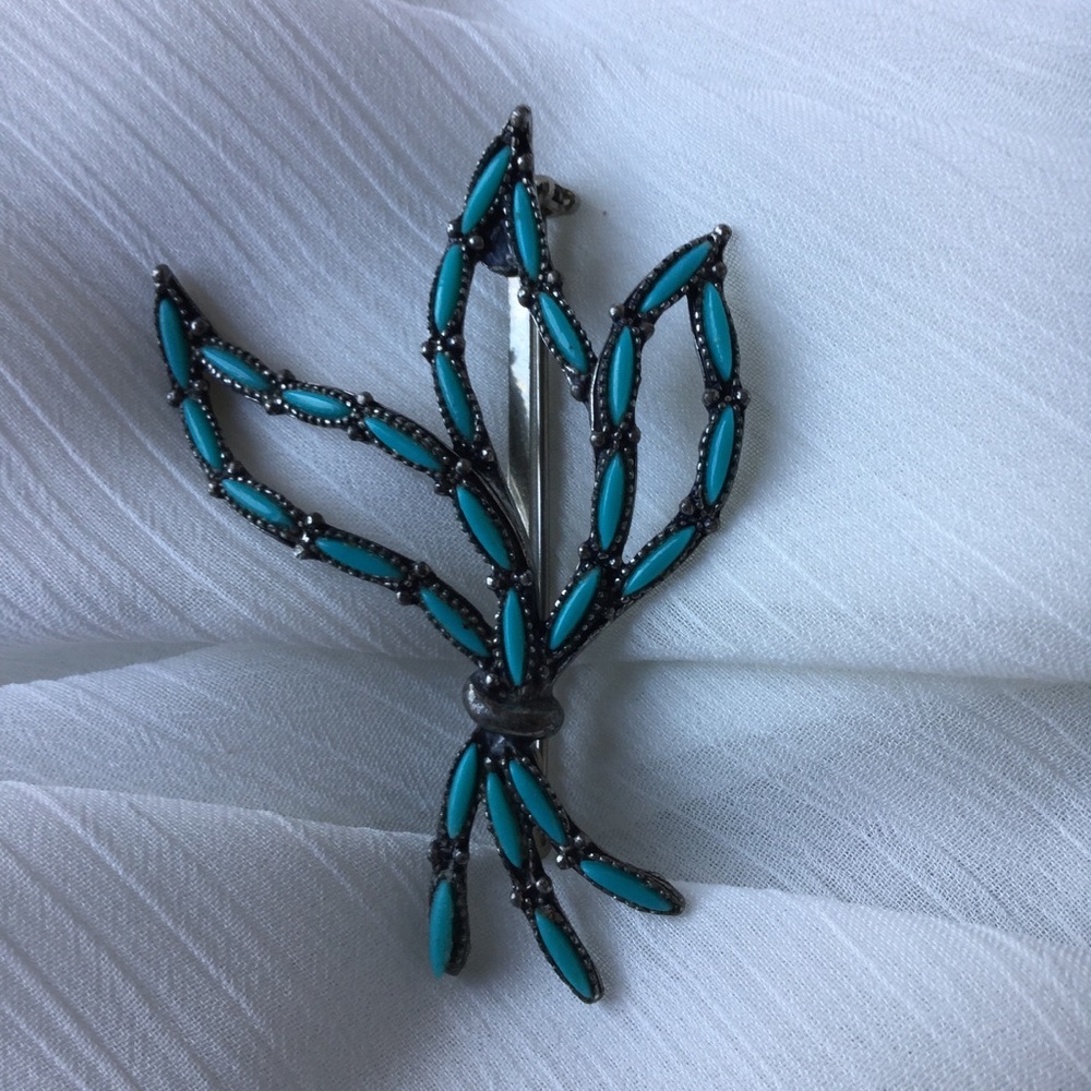 Vintage Turquoise Brooch