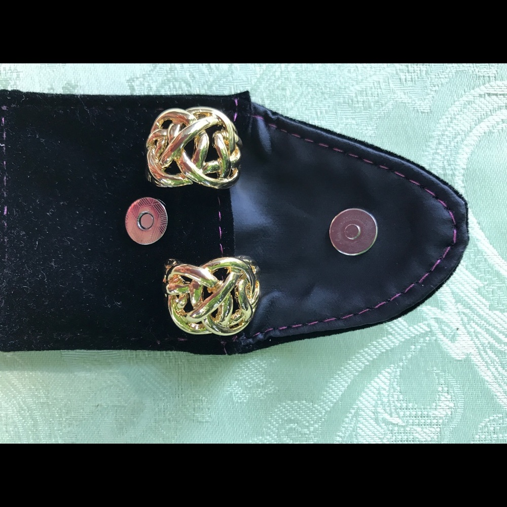 Celtic Knot clip on stud earrings