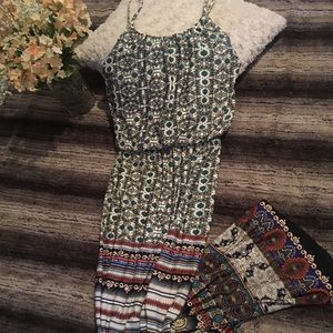 EUC! Tribal print jumpsuit