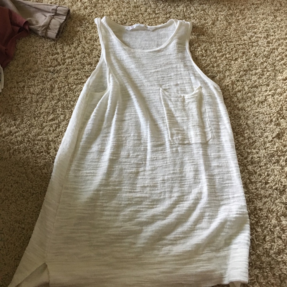 White athleta tank