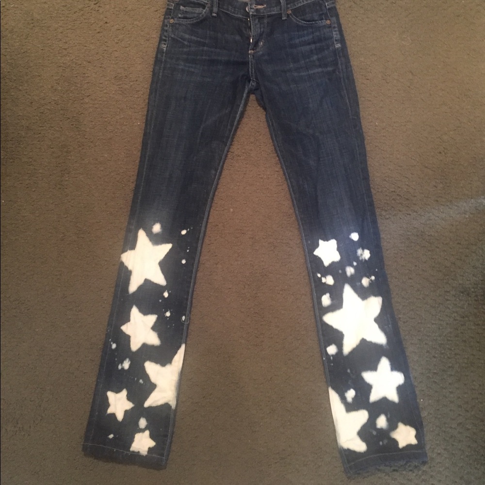 Citizens of humanity hand bleached jeans