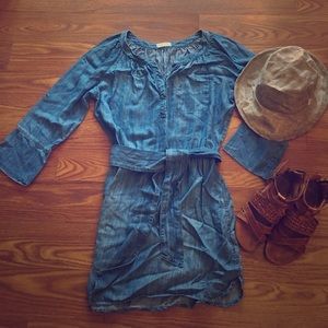 Chambray dress by Bella Dahl (Anthro) Large VGUC