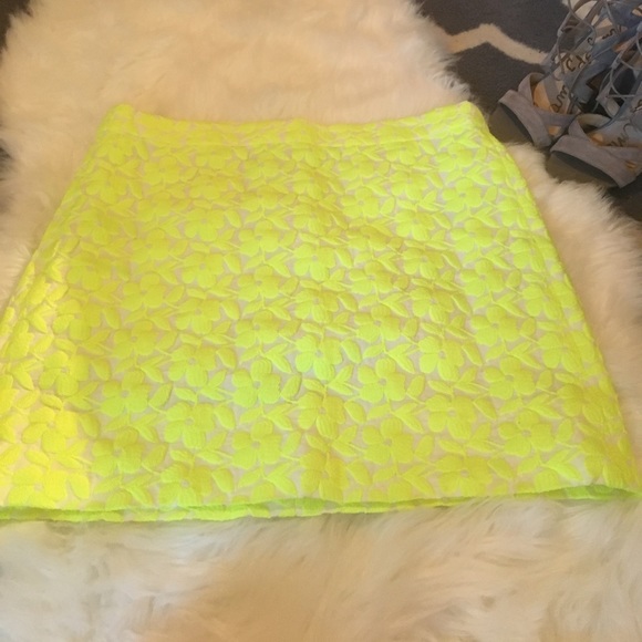 J. Crew Dresses & Skirts - NWOT J.Crew Embroidered Floral yellow skirt