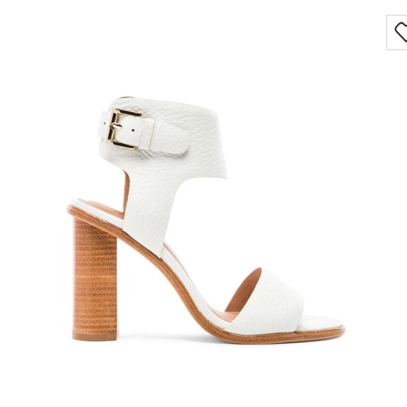 Joie Shoes - Joie Opal stacked heel sandal in "Porcelain"
