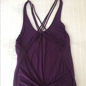 Purple Backless String Tank
