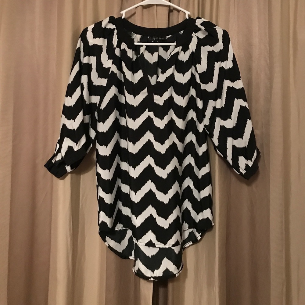 Chevron Silk Shirt