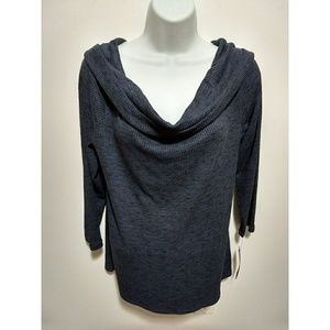 Apt 9 dark grey 3/4 sleeves cowl neck sweater