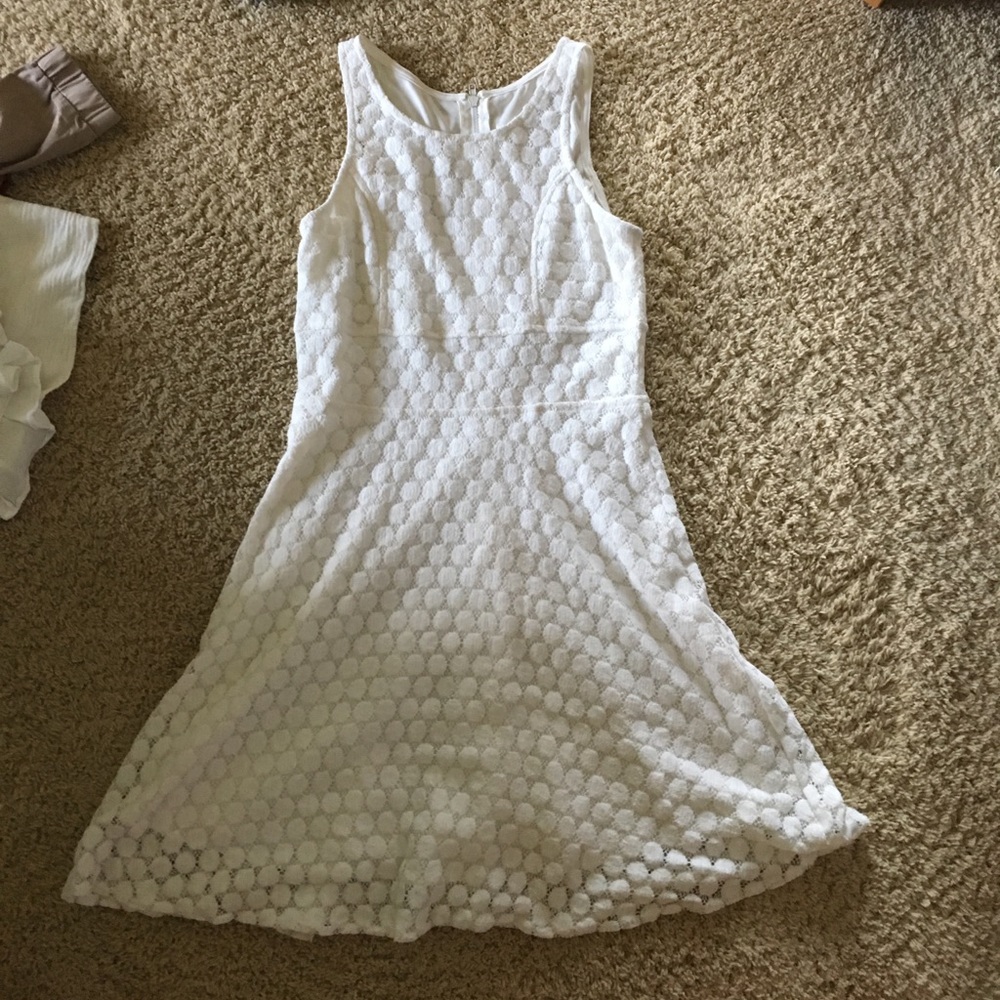 White lace dress