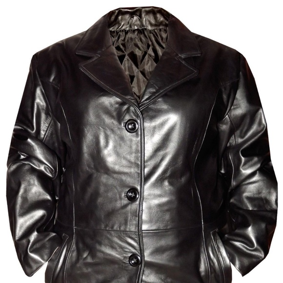 Handmade Other - Leather Jacket Genuine Real Leather Men Coat
