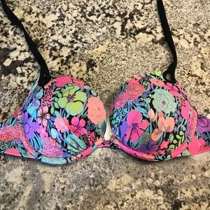 HTF Halter Push-up Bathingsuit - adds 2 cups size