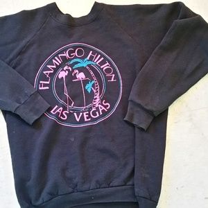 Vintage Flamingo Hotel Crewneck Sweatshirt Size L