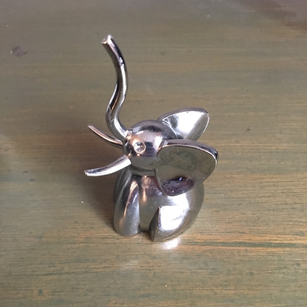 Small Stainless Steel Elephant Ring Holder