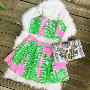 Lilly Pulitzer Pineapple Print Parfait Set