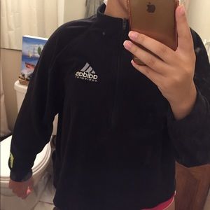 Soft Black Adidas Zip Up