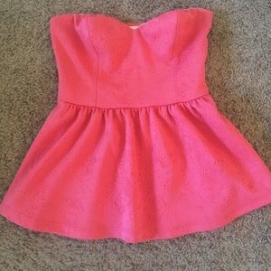 Urban Outfitters Strapless Peplum Top