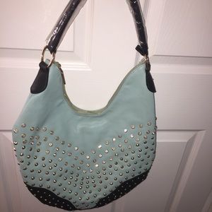 Studded fashion handbag