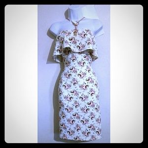 Nwt Sexy  3X ruffle floral bodycon dress