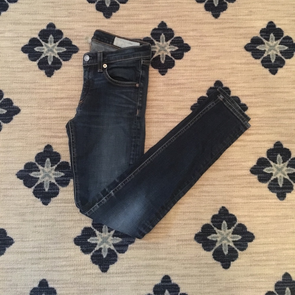 Rag & Bone Kensington Skinny Jeans Ripped Knee