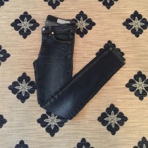 Rag & Bone Kensington Skinny Jeans Ripped Knee