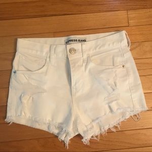 Express high waisted shorts