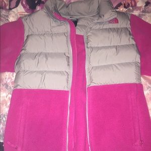 Pink and gray Northface