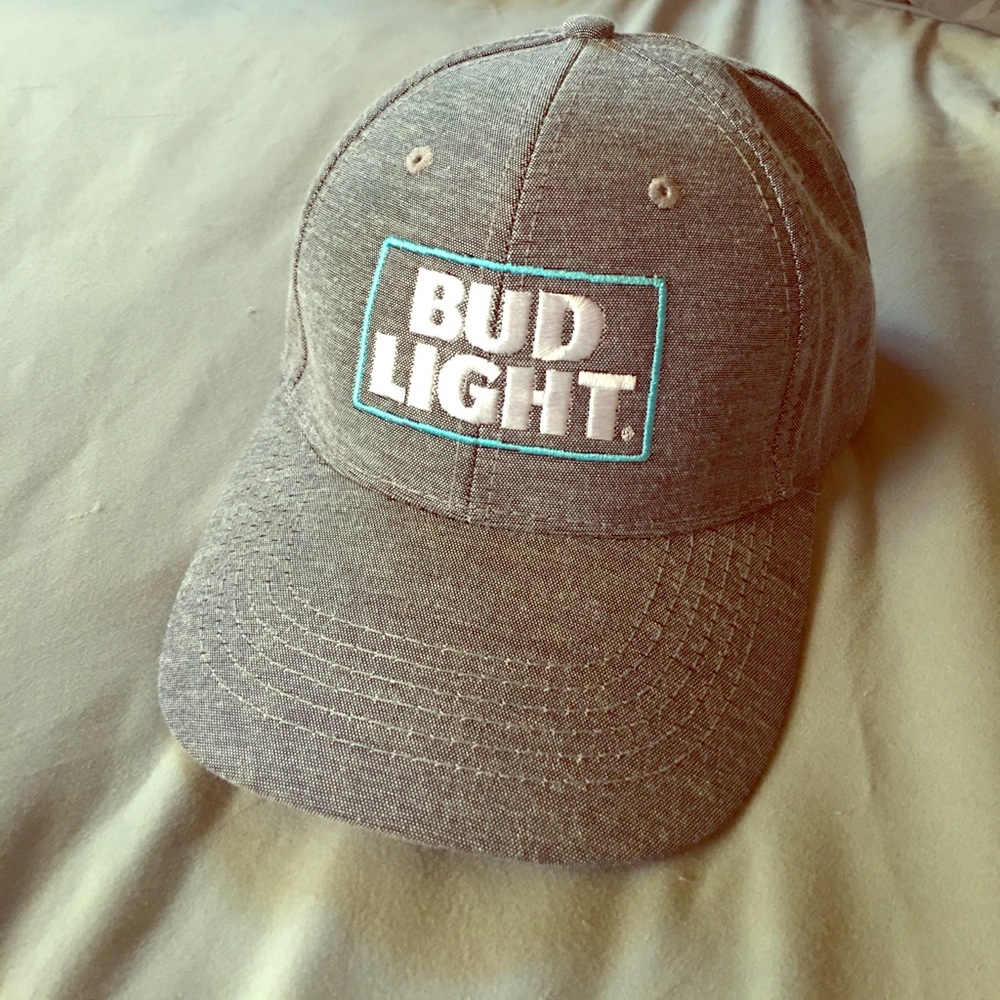 Denim Bud Light baseball hat