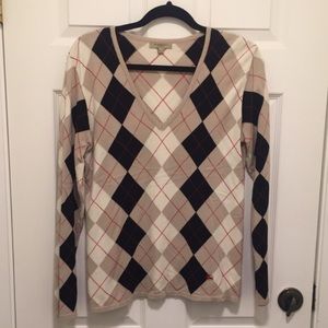 Burberry V neck sweater