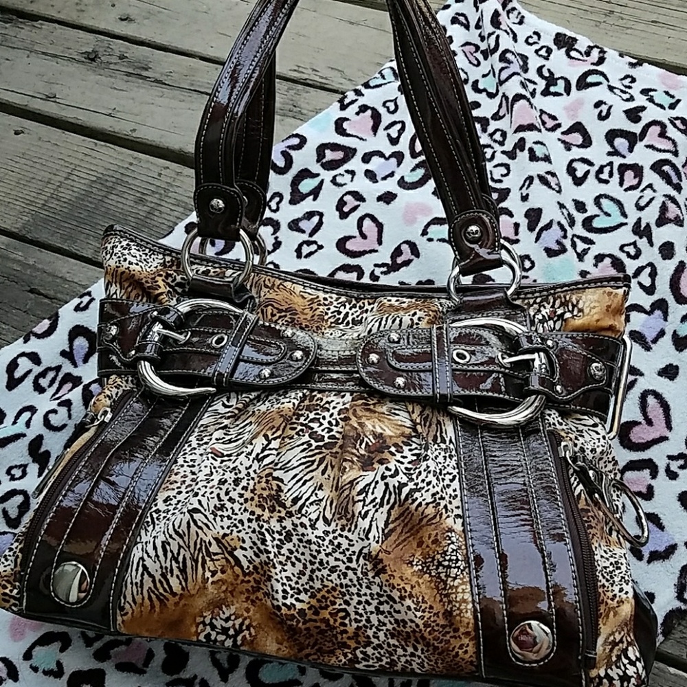 Kathy Van Zeeland animal prints purse