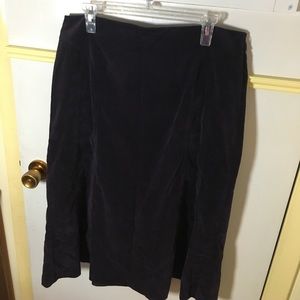 Dress Barn Beautiful eggplant corduroy skirt