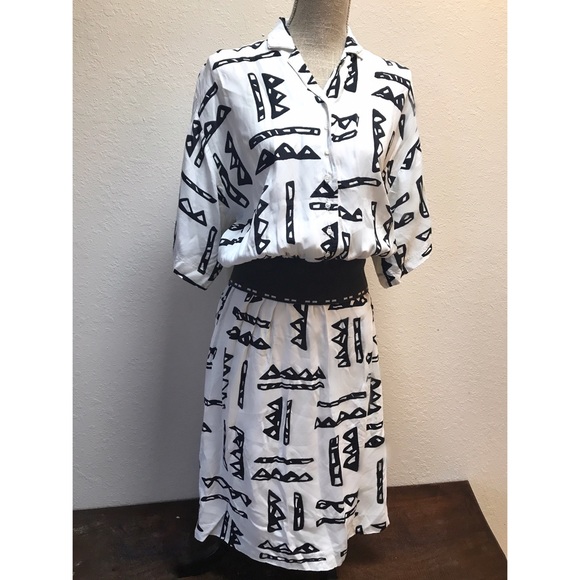 Nicole Miller Dresses - Vintage 80's Nicole Miller Dress Abstract Print Nicole Miller Dresses - Vintage 80's Nicole Miller Dress Abstract Print