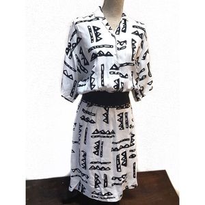 Nicole Miller Dresses - Vintage 80's Nicole Miller Dress Abstract Print Nicole Miller Dresses - Vintage 80's Nicole Miller Dress Abstract Print