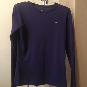 ❌SOLD on merc❌ Dri-fit purple Nike long sleeve