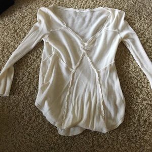 Cream Free People shirt