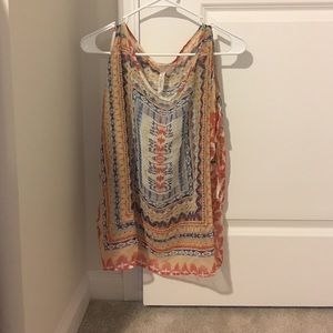 Aztec sheer top
