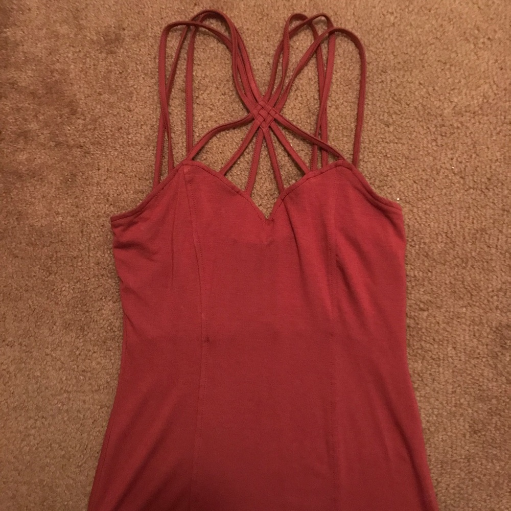 **NWOT** BKE cage front tank top