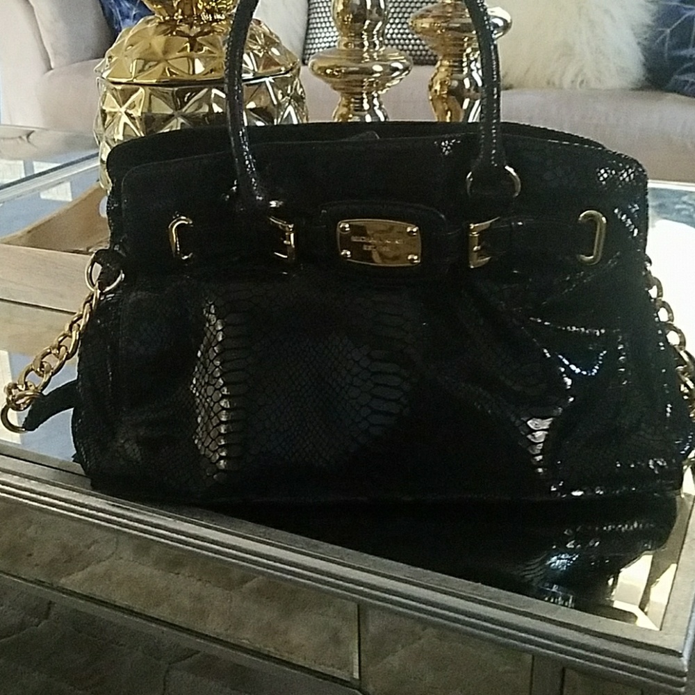 *FINAL PRICE DROP*Michael Kors Hamilton Snakeskin