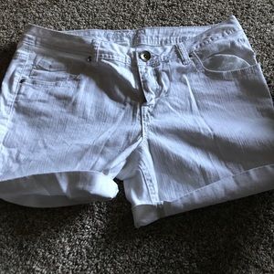 justice white shorts