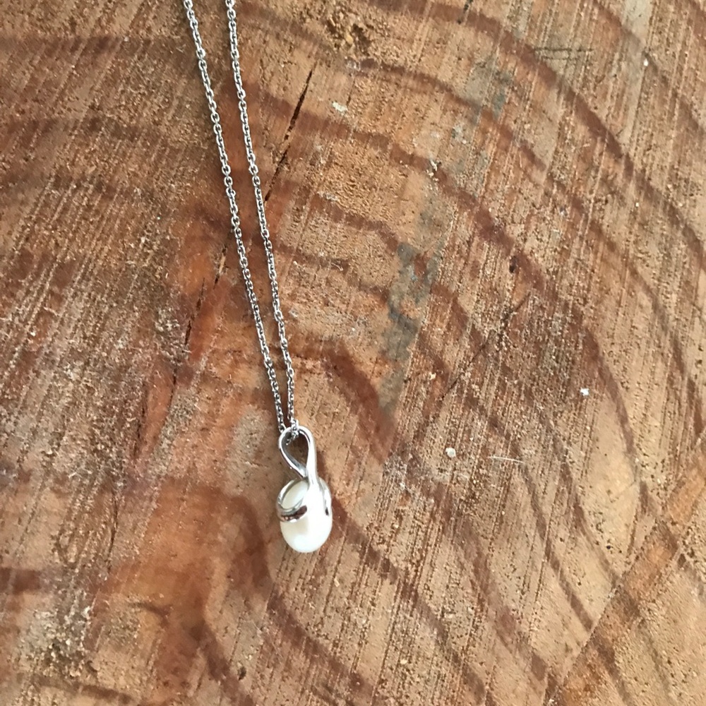 Sterling Silver Pearl Necklace