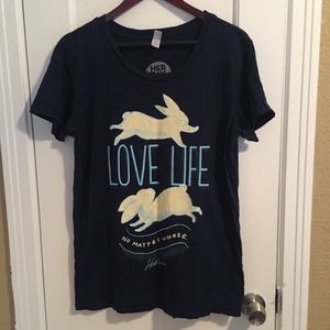 Herbivore Love Life Cruelty Free Vegan Shirt