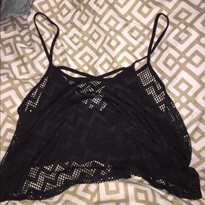 Black crop top